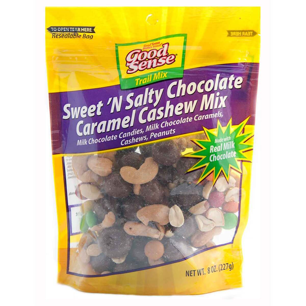 Good Sense Sweet 'N Salty Chocolate Caramel Cashew Mix - 8 Servings Good Sense Sweet 'N Salty Chocolate Caramel Cashew Mix - 8 Servings