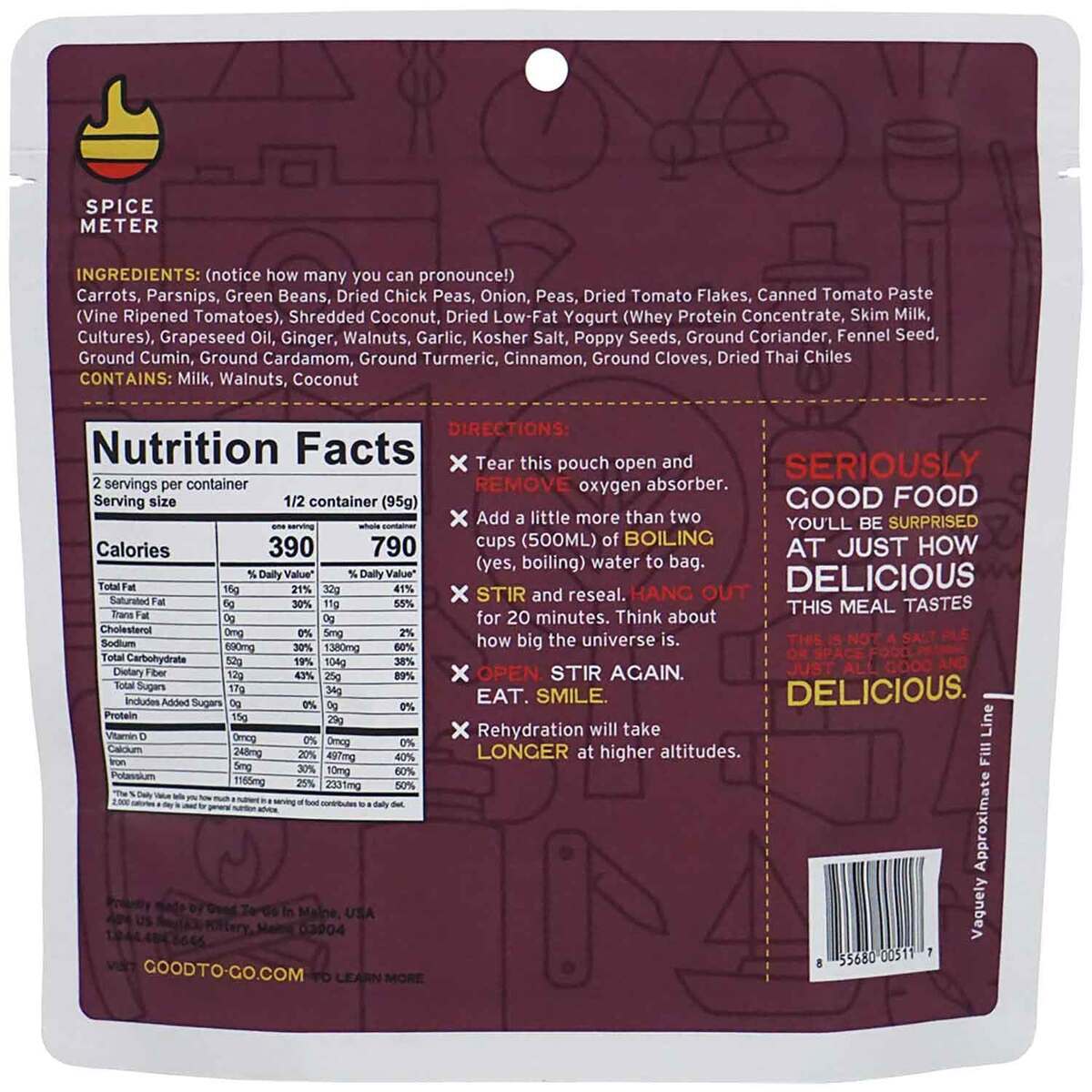 Good To-Go Indian Korma - 2 Servings Good To-Go Indian Korma - 2 Servings
