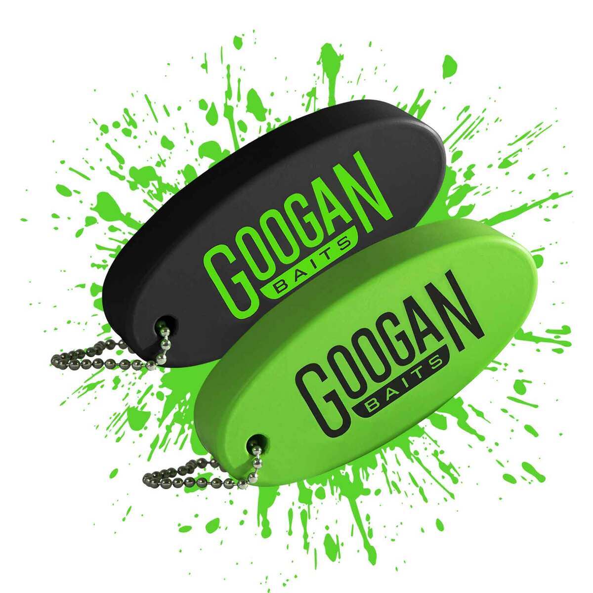Googan Baits Foam Floating Keychain - Black/Green, 2pk - Black/Green Googan Baits Foam Floating Keychain - Black/Green, 2pk - Black/Green