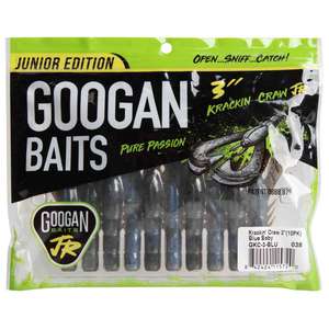 Googan Baits Krackin' Soft Craw Bait - Blue Baby, 3in