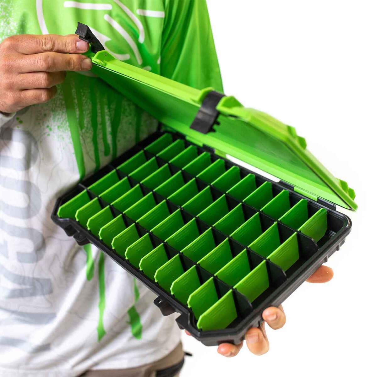 Googan Squad 3700 Bait Coffin Tackle Utility Box by Bass Mafia - Green - Green Googan Squad 3700 Bait Coffin Tackle Utility Box by Bass Mafia - Green - Green