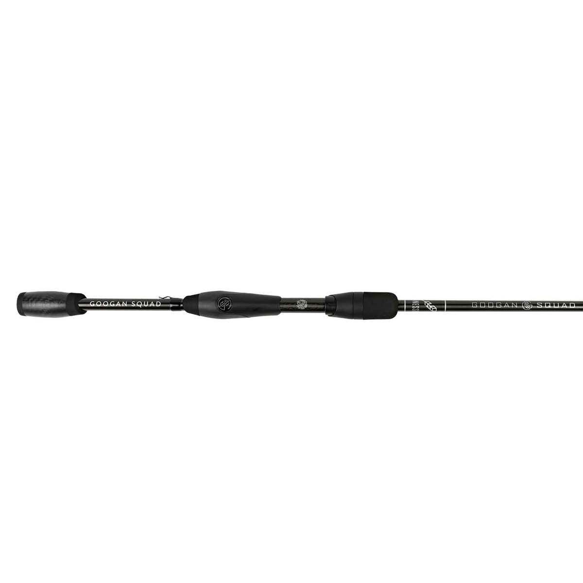 Googan Squad Black Series Finesse Spinning Rod - 6ft 10in, Medium Power, Moderate Action, 1pc - Black Googan Squad Black Series Finesse Spinning Rod - 6ft 10in, Medium Power, Moderate Action, 1pc - Black