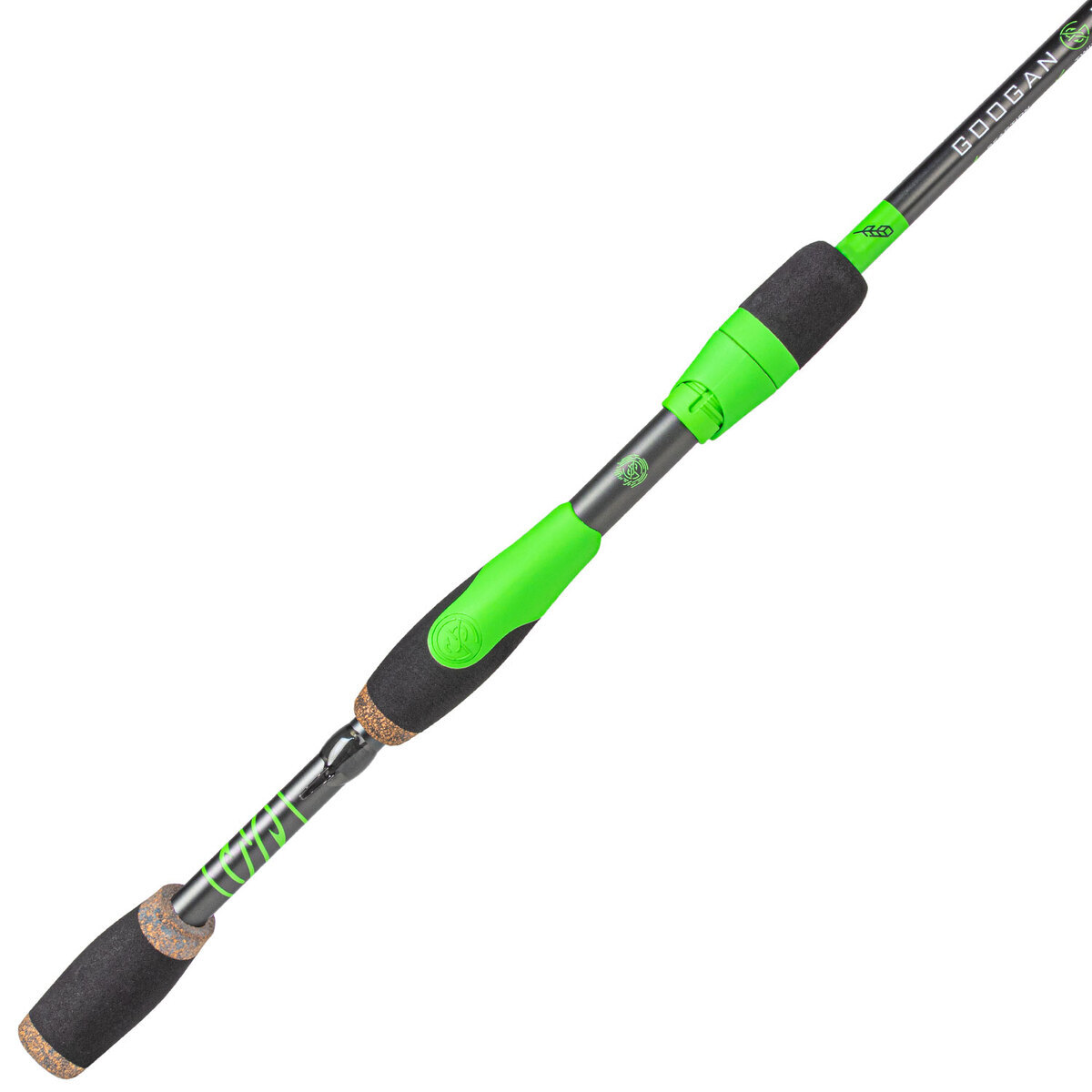 Googan Squad Green Series Finesse Spinning Rod - 7ft, Medium Power, Fast Action, 2pc Googan Squad Green Series Finesse Spinning Rod - 7ft, Medium Power, Fast Action, 2pc