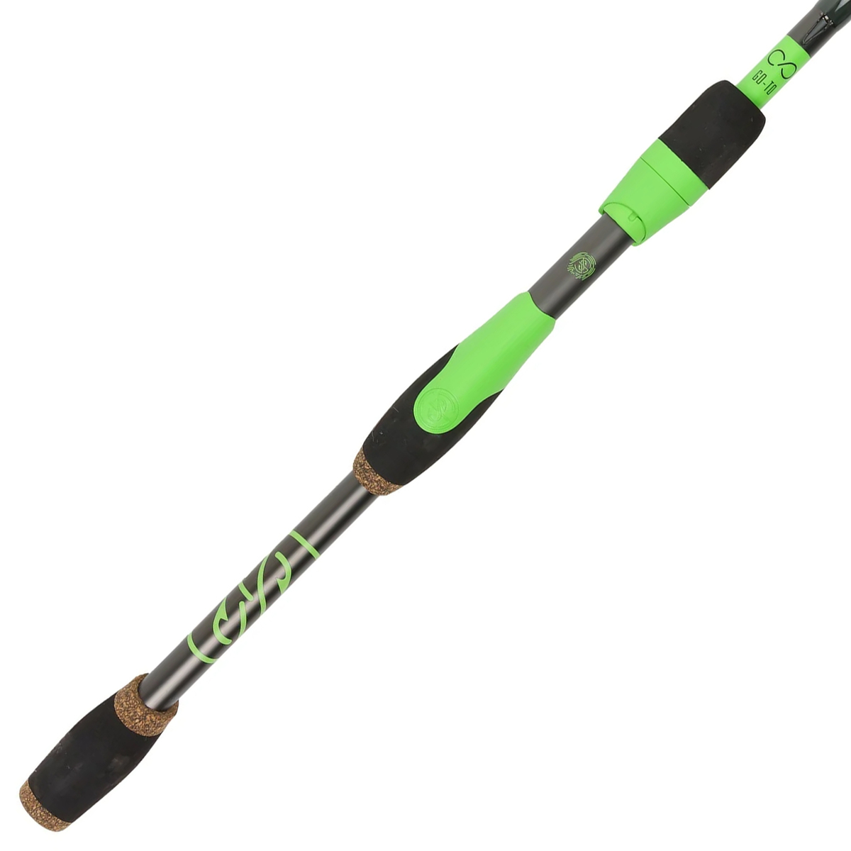 Googan Squad Green Series Go-To Spinning Rod - 7ft 2in, Medium Heavy ...