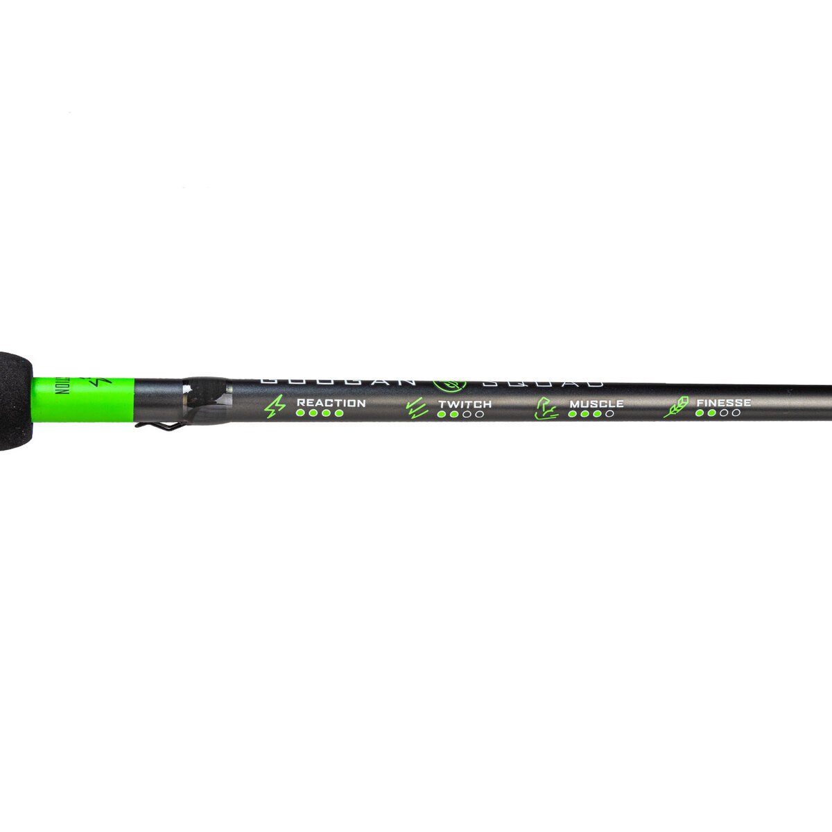 Googan Squad Green Series Reaction Casting Rod - 7ft 2in, Medium Power. Moderate Action, 1pc Googan Squad Green Series Reaction Casting Rod - 7ft 2in, Medium Power. Moderate Action, 1pc