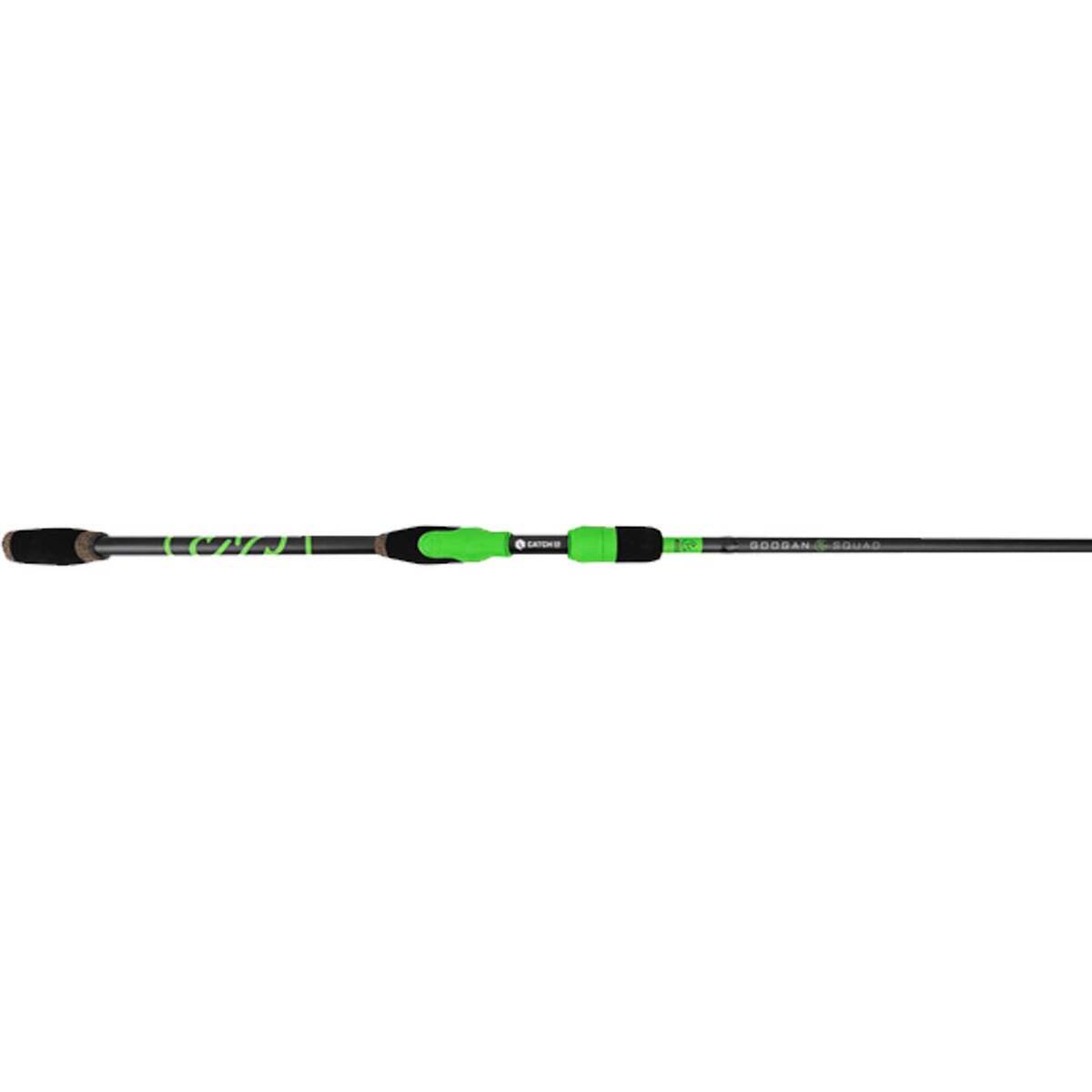 Googan Squad Green Serires Muscle Casting Rod - 7ft 5in, Heavy Power, Extra Fast Action, 1pc Googan Squad Green Serires Muscle Casting Rod - 7ft 5in, Heavy Power, Extra Fast Action, 1pc