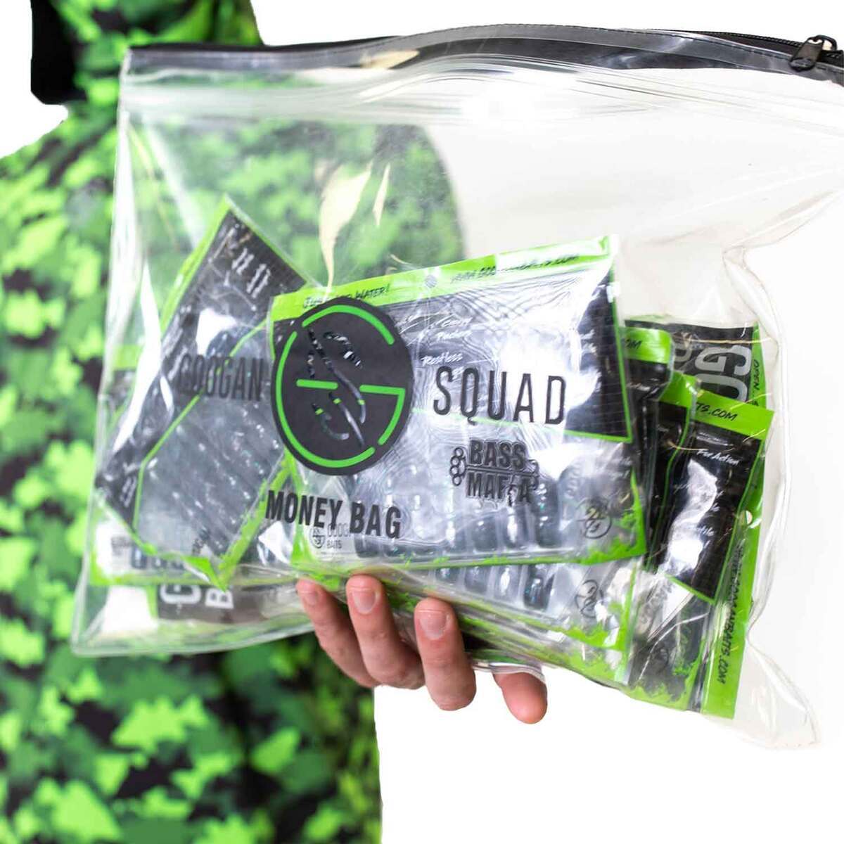 Googan Squad Money Bag Dry Bag by Bass Mafia - Clear - Clear Googan Squad Money Bag Dry Bag by Bass Mafia - Clear - Clear