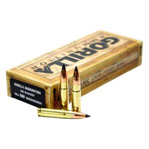 Gorilla Ammo Troop 300 AAC Blackout 110Gr Rifle Ammo - 20 Rounds