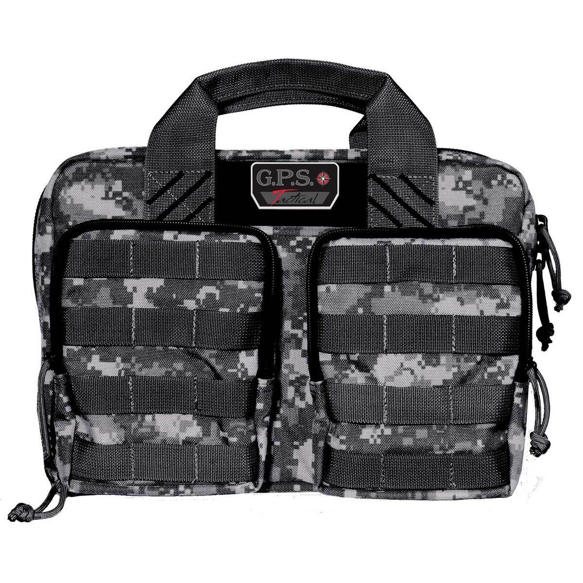 GPS Tactical Quad 2 14in Handgun Range Bag - Gray Digital GPS Tactical Quad 2 14in Handgun Range Bag - Gray Digital
