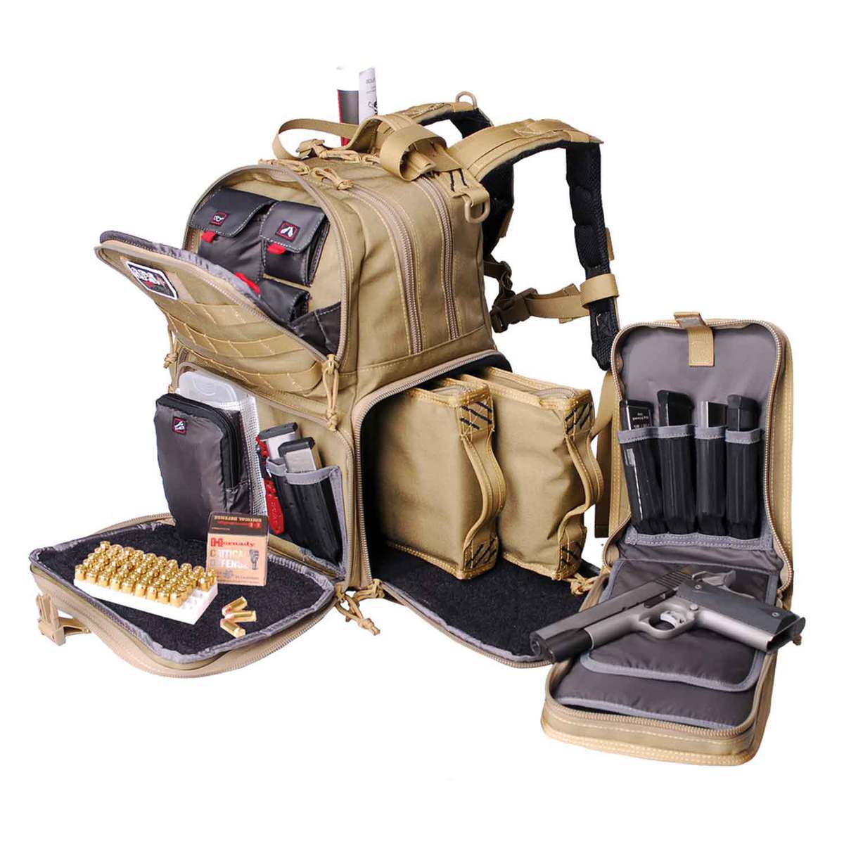 GPS Tactical Range 3 Gun Backpack - Tan - Tan | Sportsman's Warehouse