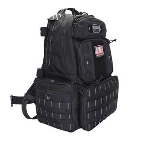 GPS Tactical Range Tall Backpack - Black