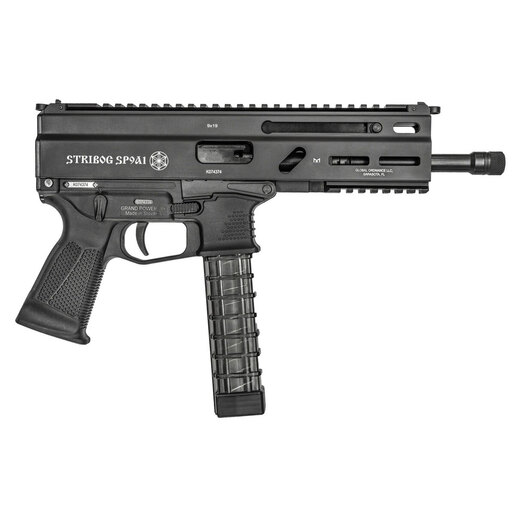 Grand Power Stribog SP9A1 9mm Luger 8in Black Modern Sporting Pistol - 30+1 Rounds - Fullsize image