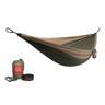 Grand Trunk Double Deluxe Hammock with Straps - Olive Green/Khaki - Olive Green/Khaki