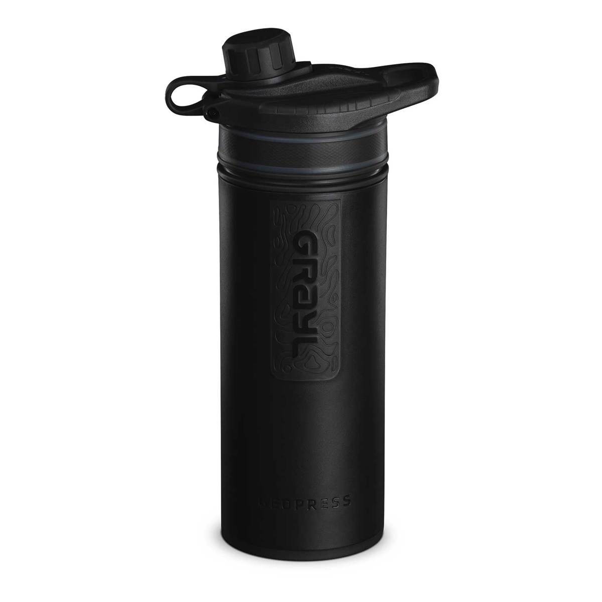Grayl 24oz GeoPress Water Purifier Bottle - Covert Black - Covert Black Grayl 24oz GeoPress Water Purifier Bottle - Covert Black - Covert Black