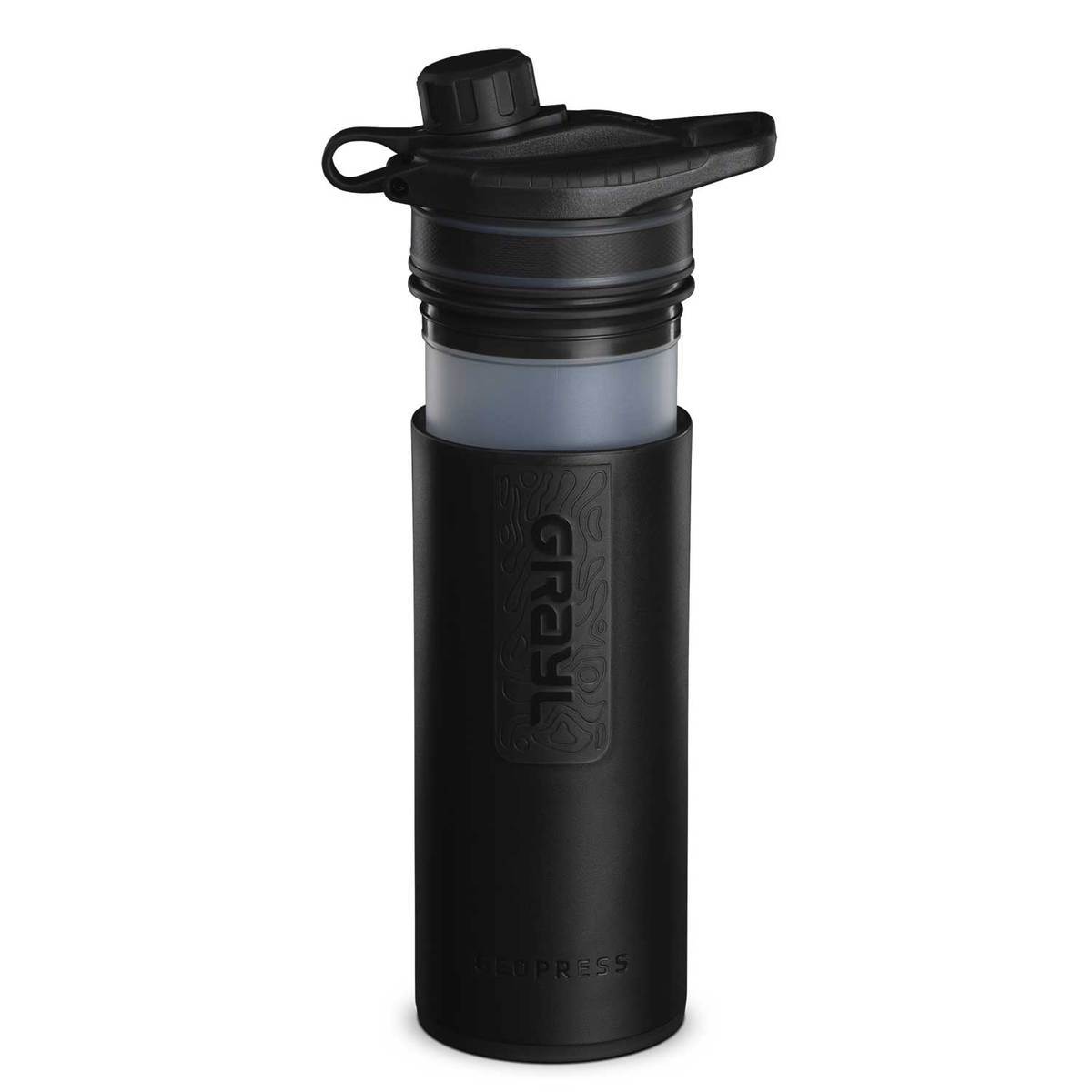 Grayl 24oz GeoPress Water Purifier Bottle - Covert Black - Covert Black Grayl 24oz GeoPress Water Purifier Bottle - Covert Black - Covert Black