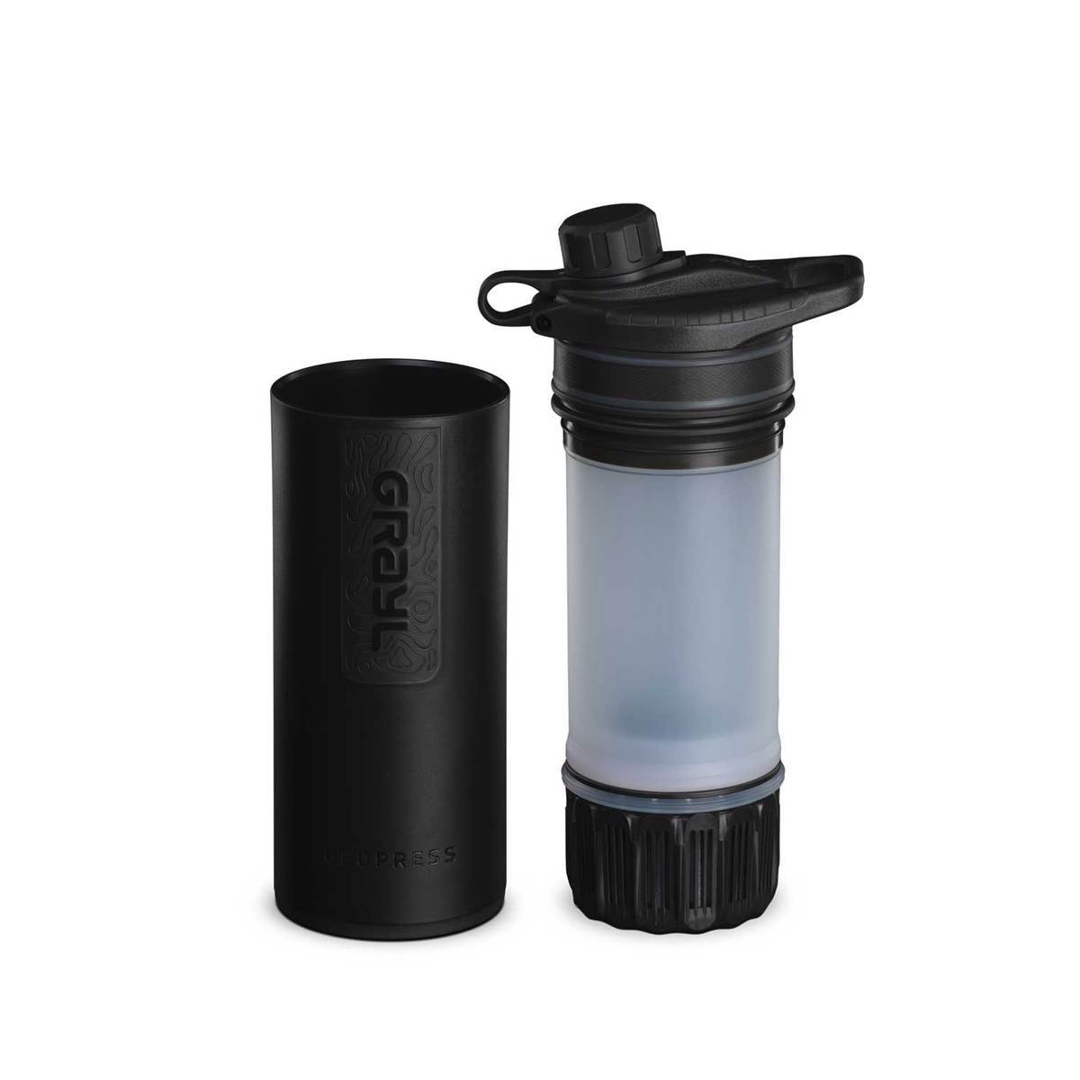 Grayl 24oz GeoPress Water Purifier Bottle - Covert Black - Covert Black Grayl 24oz GeoPress Water Purifier Bottle - Covert Black - Covert Black