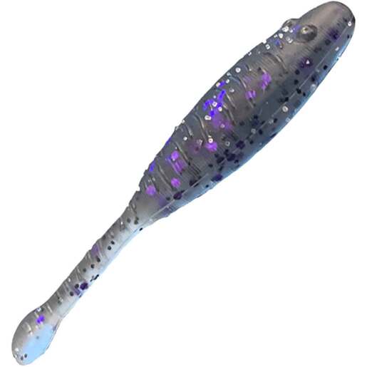 Great Lakes Finesse Flat Cat Minnow – 8 Pack – Green Pumpkin – Soft Baits