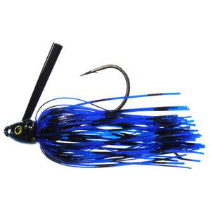 Greenfish Tackle Swim Jig - Black/Blue, 1/4oz