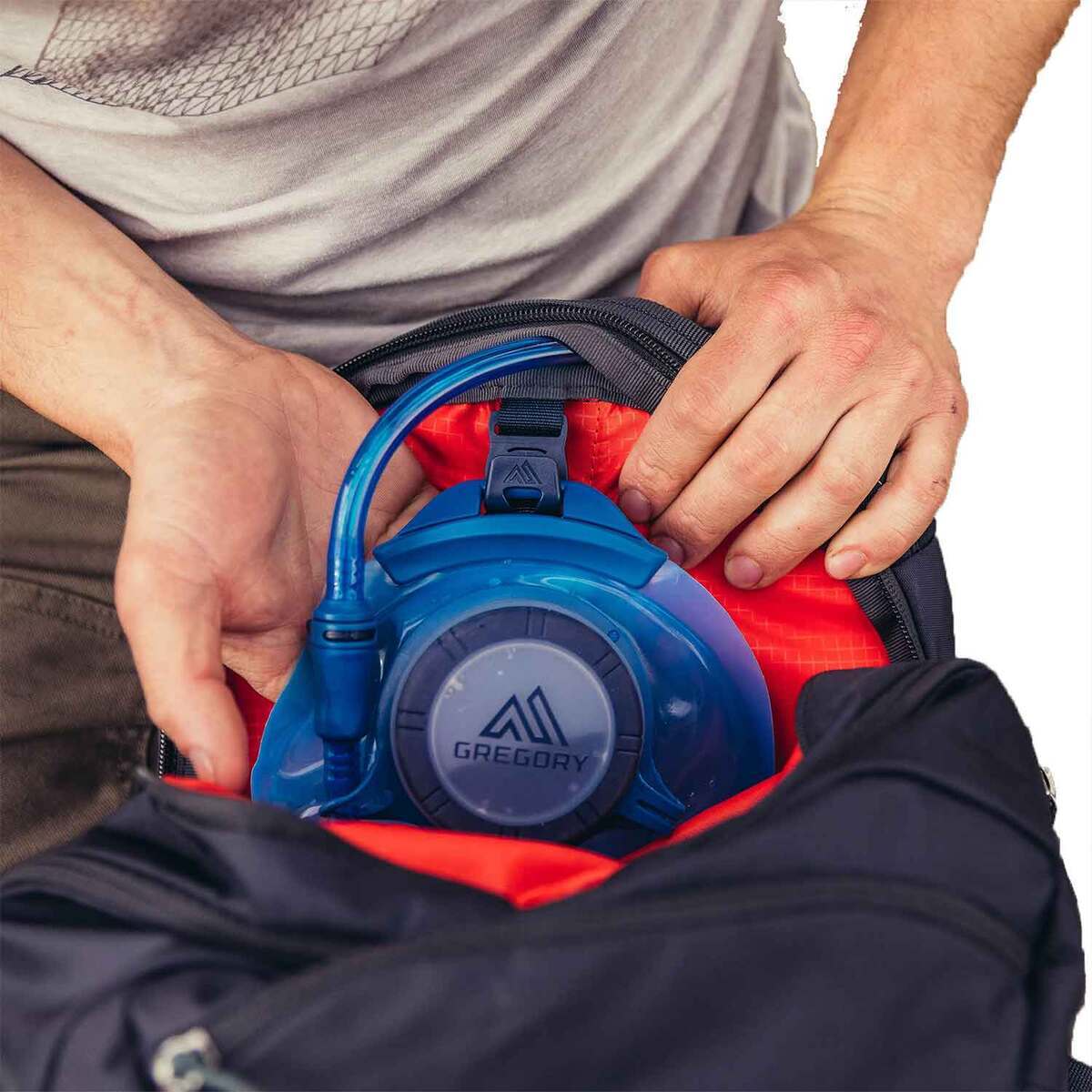 Gregory Inertia 24 H2O 24 Liter Hydration Backpack - Brick Red - Brick Red Gregory Inertia 24 H2O 24 Liter Hydration Backpack - Brick Red - Brick Red