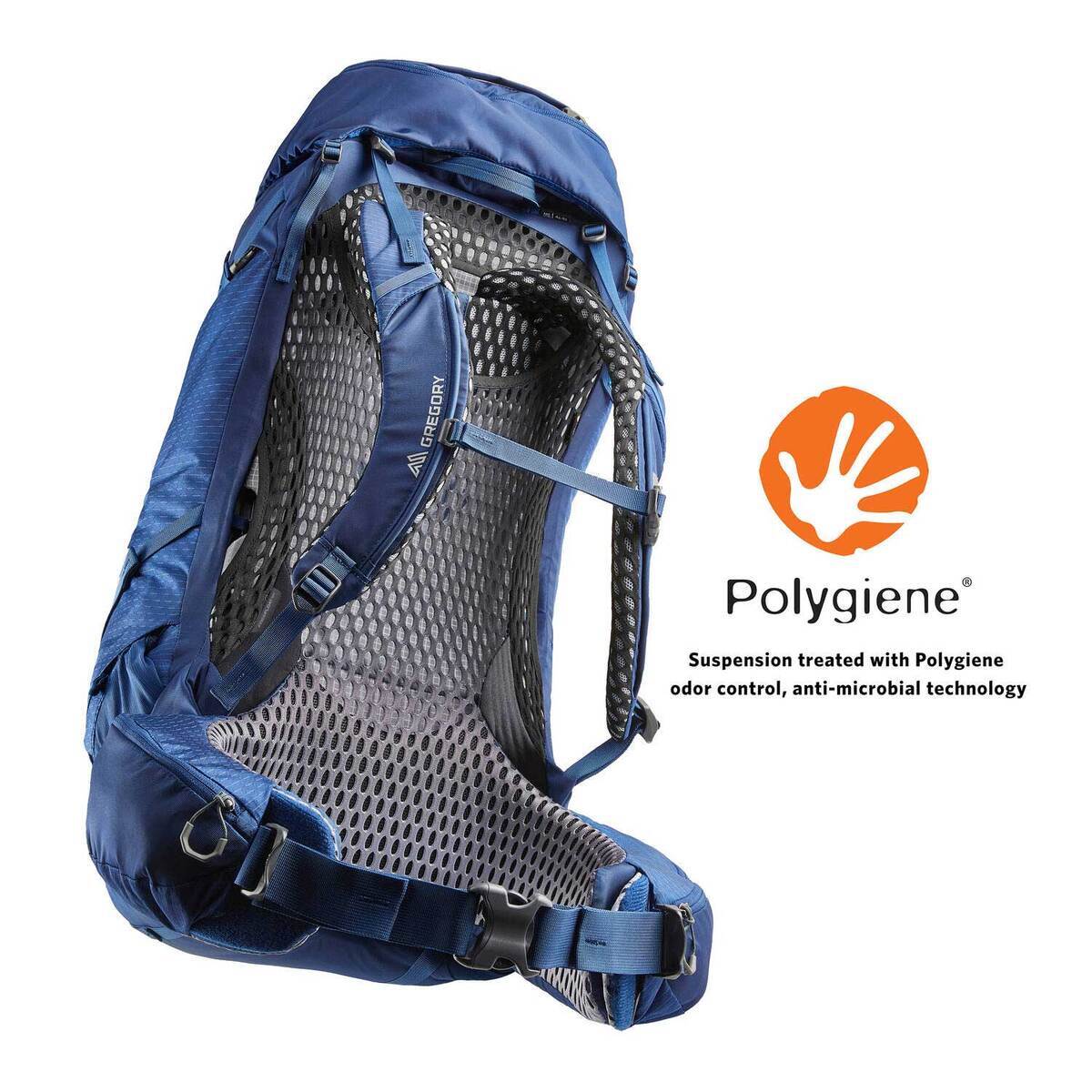 Gregory KATMAI 55 Liter Backpack - Small/Med Belt - Blue - Blue Gregory KATMAI 55 Liter Backpack - Small/Med Belt - Blue - Blue
