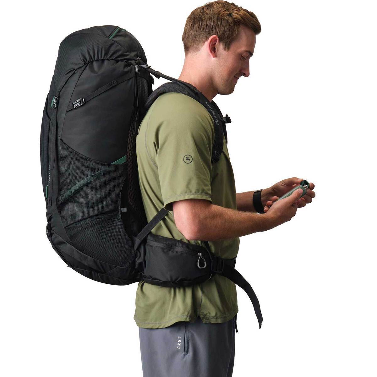 Gregory Stout 70 Liter Men's Backpacking Pack - Forest Black - Forest Black One Size Gregory Stout 70 Liter Men's Backpacking Pack - Forest Black - Forest Black One Size