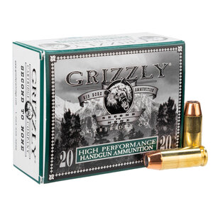 Grizzly Cartridge High Performance 10mm Auto 165gr JHP Handgun Ammo - 20 Rounds Grizzly Cartridge High Performance 10mm Auto 165gr JHP Handgun Ammo - 20 Rounds