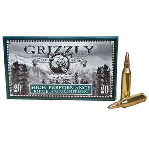 Grizzly Cartridge 243 Winchester 100gr Soft Point Rifle Ammo - 20 Rounds