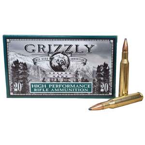 Grizzly Cartridge 30-06 Springfield 180gr Soft Point Rifle Ammo - 20 Rounds Grizzly Cartridge 30-06 Springfield 180gr Soft Point Rifle Ammo - 20 Rounds