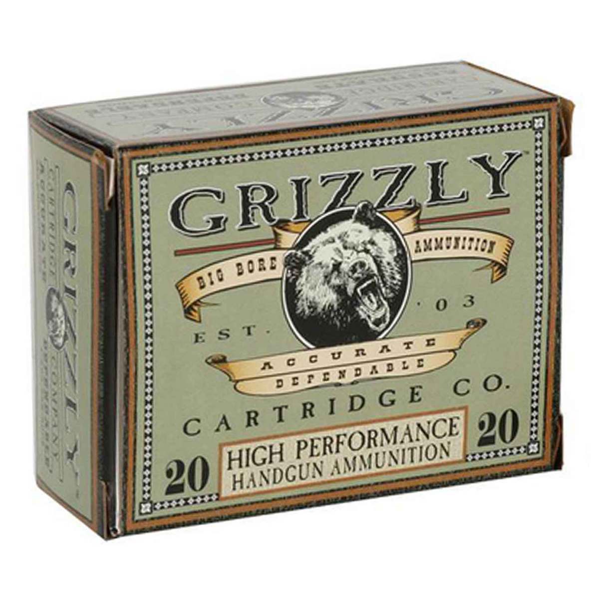 Grizzly Cartridge 357 Magnum 180gr WFNGC Handgun Ammo - 20 Rounds Grizzly Cartridge 357 Magnum 180gr WFNGC Handgun Ammo - 20 Rounds