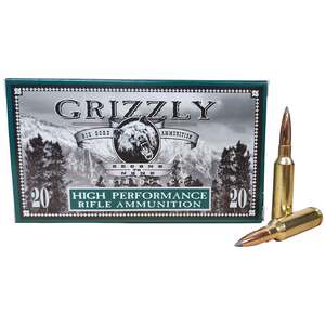 Grizzly Cartridge Long Range 6.5 Creedmoor 142gr Polymer Tipped Rifle Ammo - 20 Rounds