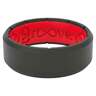 Groove Life Edge Black and Red Men's Silicone Ring