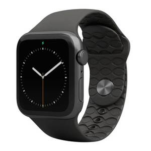 Groove Life Solid Black Narrow Apple Watch Band