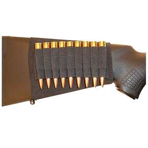 GrovTec US Inc 9 Round Slip On Rifle Buttstock Cartridge Holder - Black