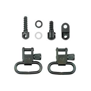 GrovTec US Inc Ruger Carbine (Auto and Single) 1in Steel Locking Swivel Set - Black