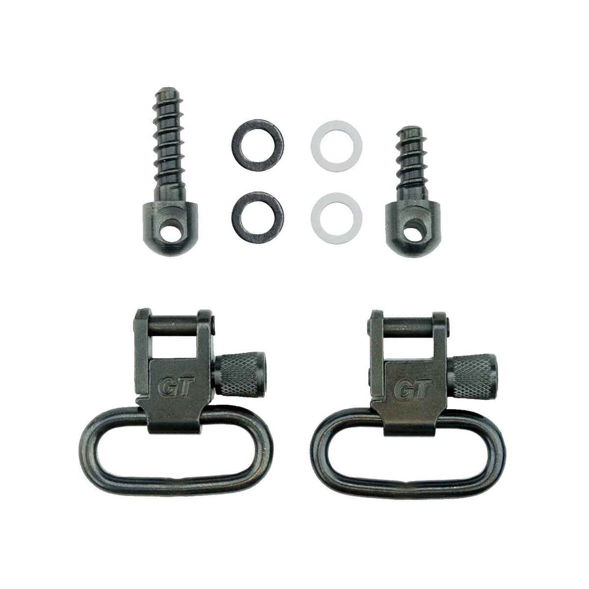 GrovTec US Inc Wood Screw Forend 1in Steel Locking Swivel Set - BlackS ...