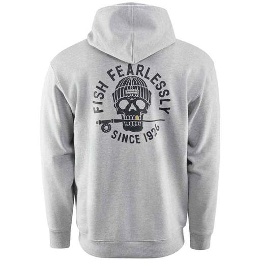 Grundens Men's Deadstick Fishing Hoodie - Athletic Heather M