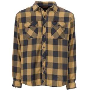 Grundens Men's Kodiak Insulated Flannel Shirt Jacket - Antique Bronze Plaid - 3XL