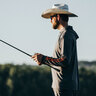 Grundens Men's Tough Sun Hooded Long Sleeve Fishing Shirt - Anchor - M - Anchor M