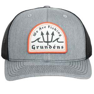 Grundens Posiden Trucker Hat - Heather Grey/Black - One Size Fits Most