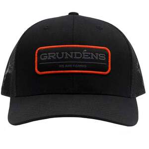 Grundens We Are Fishing Trucker Hat - Solid Black - One Size Fits Most