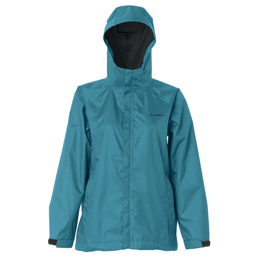 Grundens Women's Weather Watch Waterproof Casual Rain Jacket - Tahitian Tide XL - Grundens