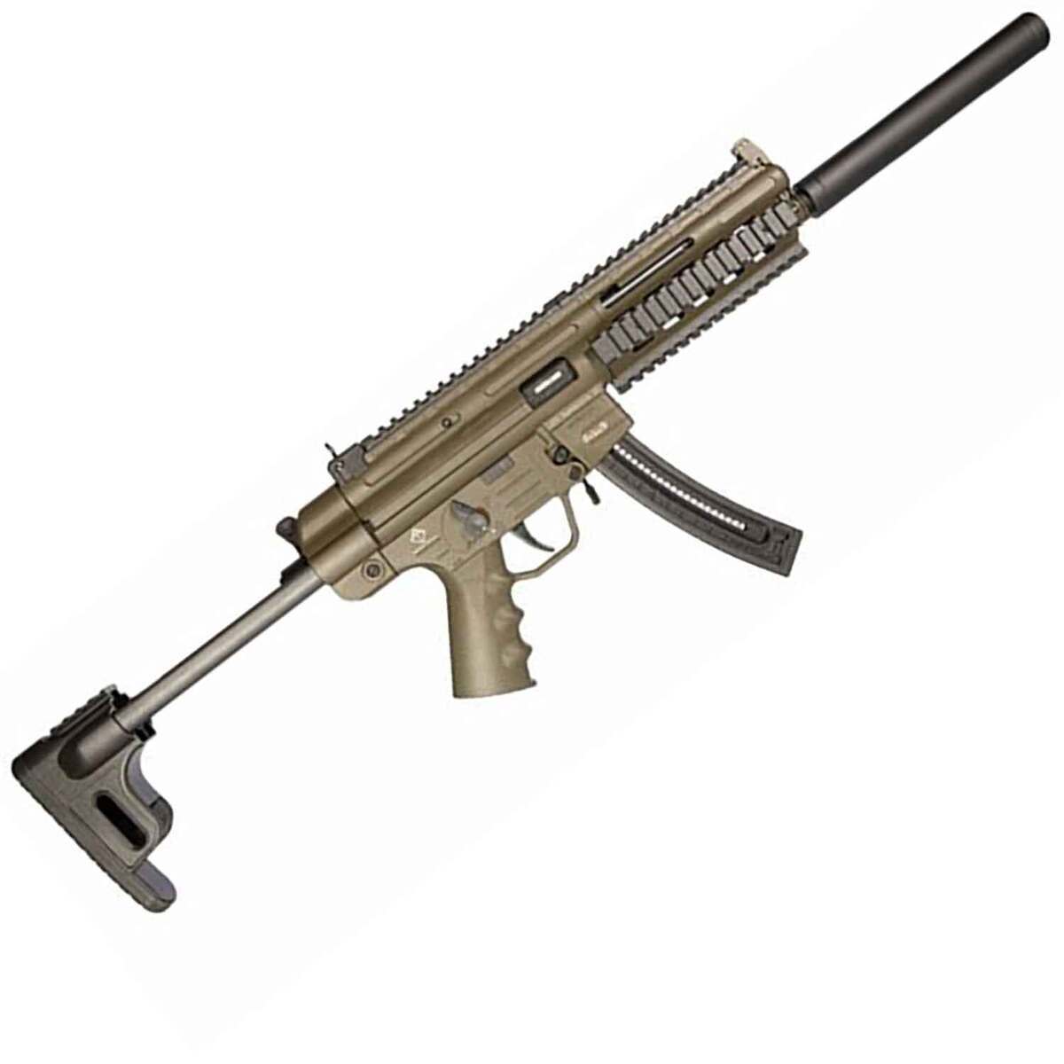 Gsg Rifle GSG-16 Carbine 22 Long Rifle 16.25in OD Green Semi Automatic Modern ...