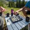 GSI Outdoors Basecamp Magnetic Chess & Checkers - Black 9.5in x 9.5in x 1in