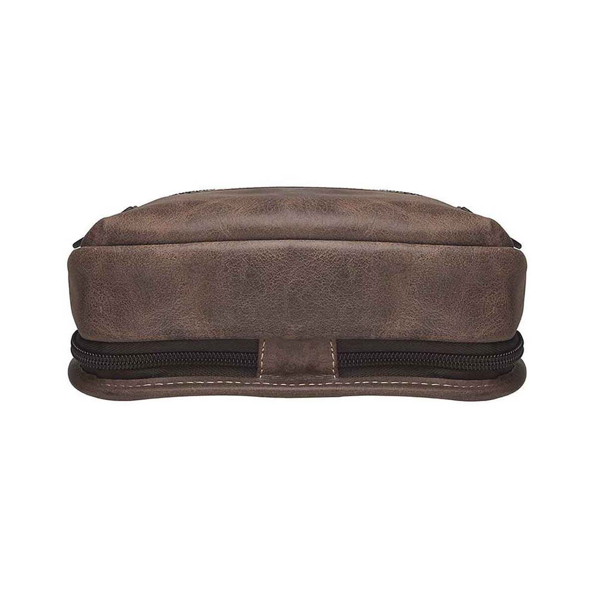 Gun Tote'n Mama Concealed Crossbody Sling Backpack - Distressed Buffalo - Brown Gun Tote'n Mama Concealed Crossbody Sling Backpack - Distressed Buffalo - Brown