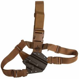Gunfighters Inc Kenai Glock 17 Open End Chest Right Holster Gunfighters Inc Kenai Glock 17 Open End Chest Right Holster