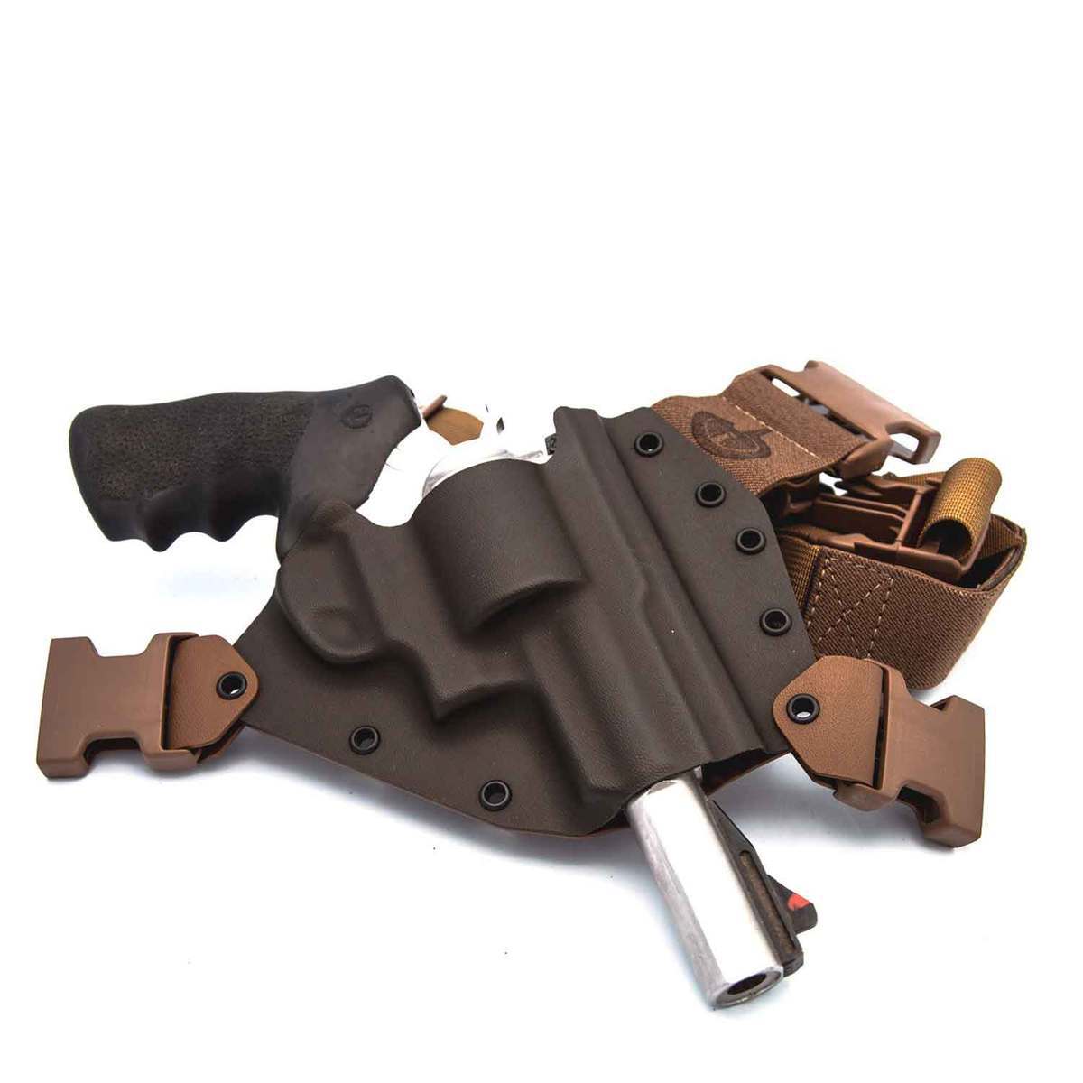Gunfighters Inc Kenai Ruger Redhawk/Super Redhawk Chest Right Holster - MAS Grey/Coyote Gunfighters Inc Kenai Ruger Redhawk/Super Redhawk Chest Right Holster - MAS Grey/Coyote