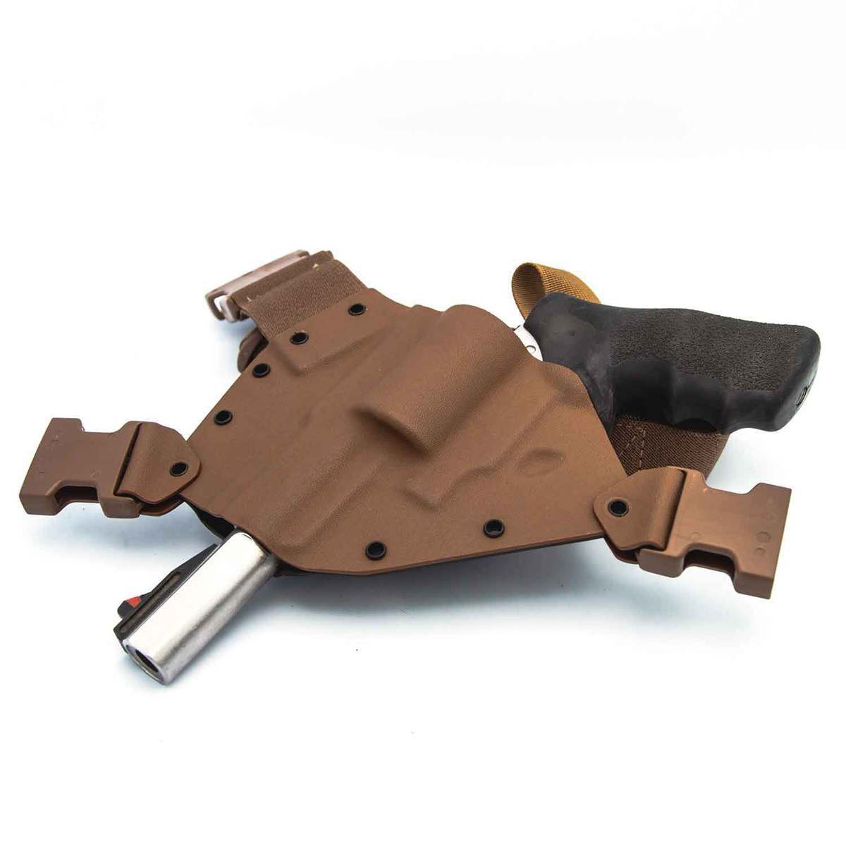 Gunfighters Inc Kenai Ruger Redhawk/Super Redhawk Chest Right Holster - MAS Grey/Coyote Gunfighters Inc Kenai Ruger Redhawk/Super Redhawk Chest Right Holster - MAS Grey/Coyote