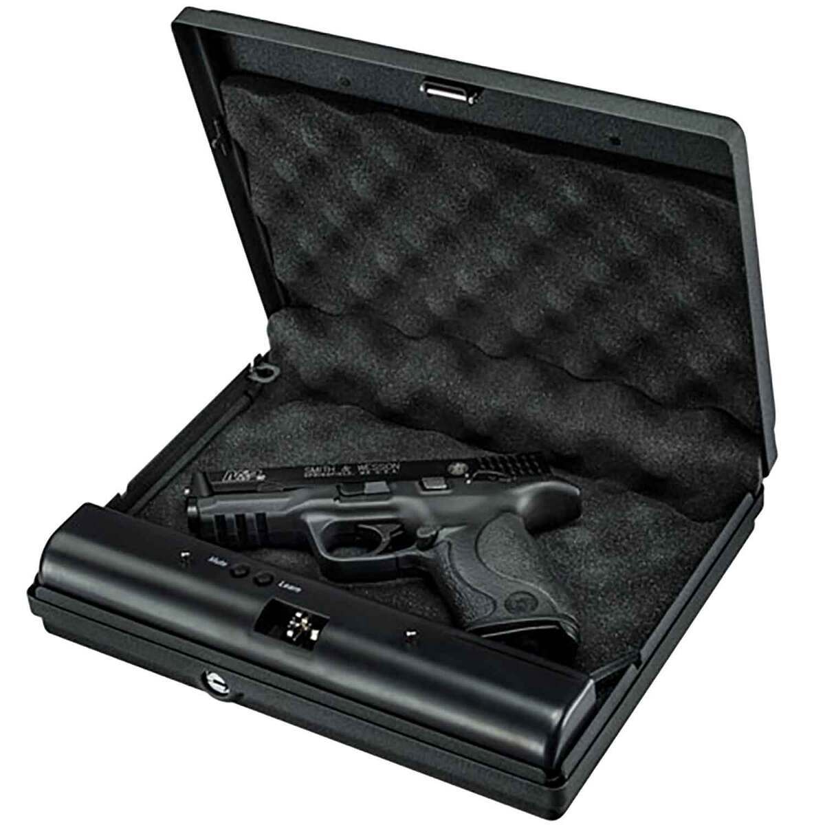GunVault MicroVault MV500F Special Flag Edition 1 Gun Pistol Vault - Black - Black GunVault MicroVault MV500F Special Flag Edition 1 Gun Pistol Vault - Black - Black