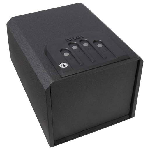 GunVault MiniVault 4 Gun Pistol Vault – Black – Black