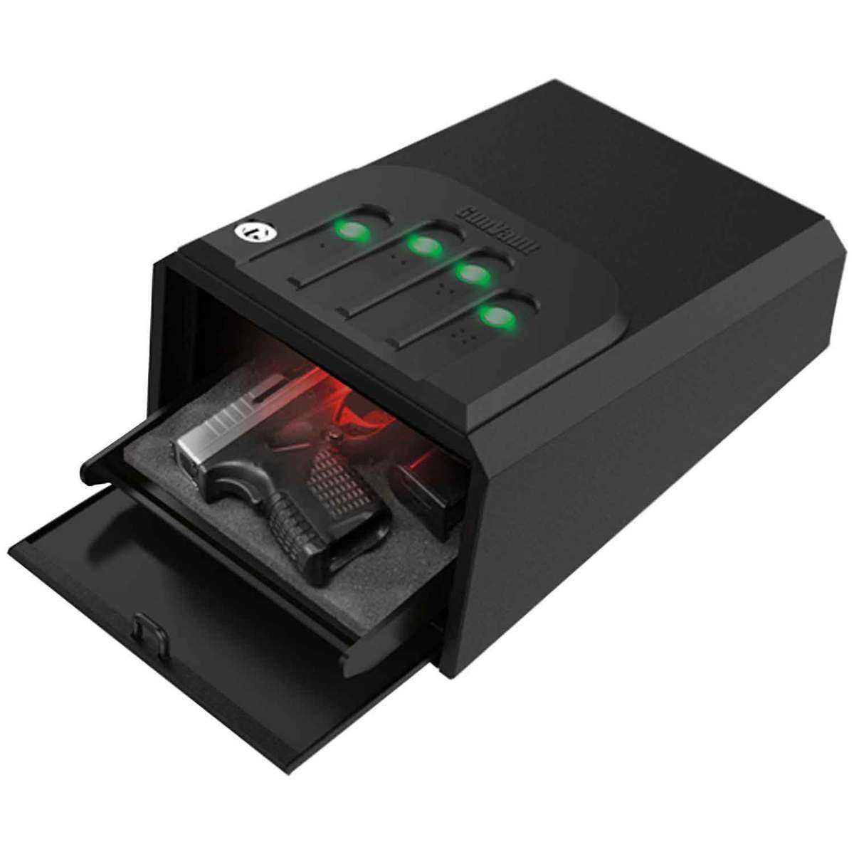 GunVault MiniVault w/Slide Gun Safe - Matte Black - Matte Black GunVault MiniVault w/Slide Gun Safe - Matte Black - Matte Black